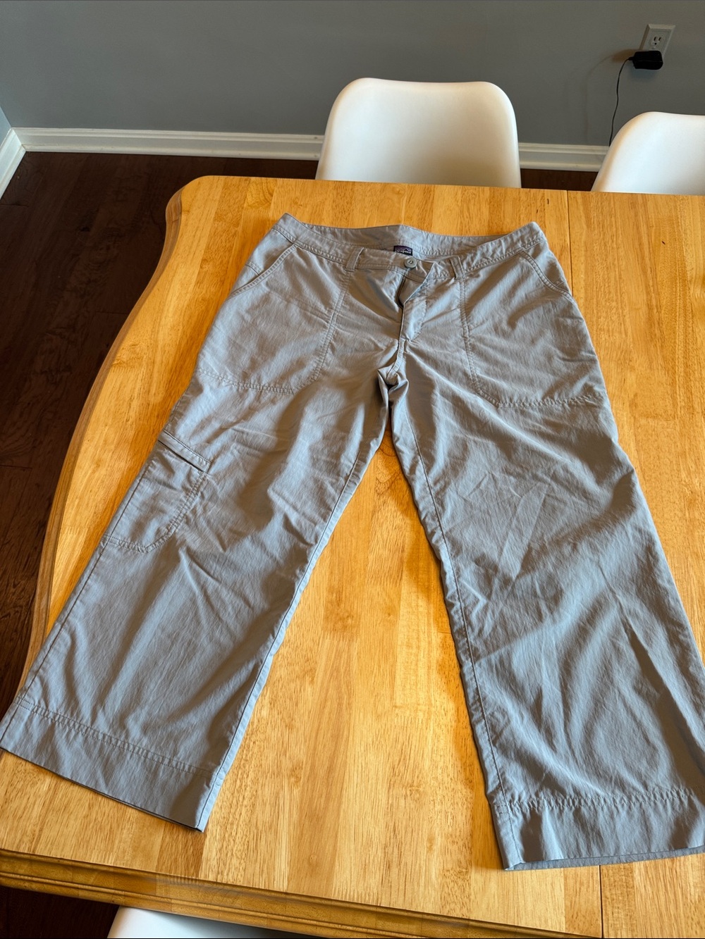 Patagonia Light Gray Cropped Outdoor Pants